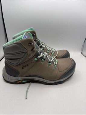Teva x Ahnu Montana Mid women’s 11 Gray and Mint Lace-Up Hiking Boots S12
